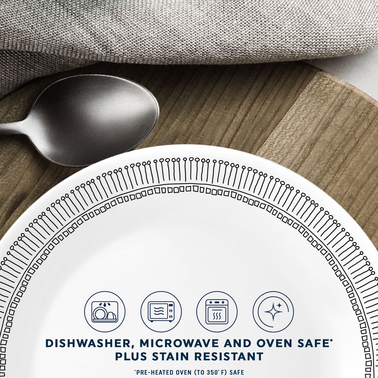Corelle® Nakia 12-Piece Dinnerware Set, Service for 4