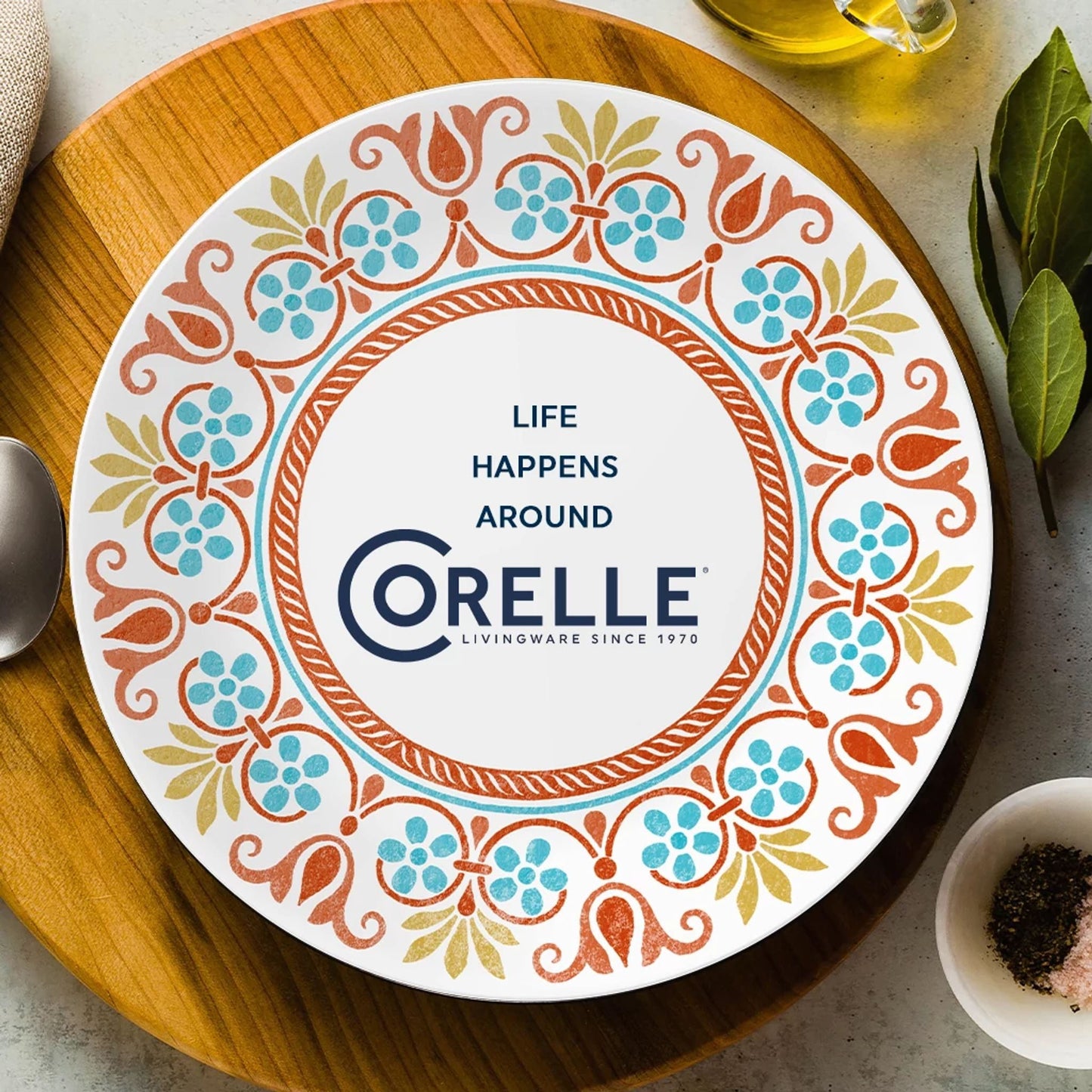Corelle® Global Collection Terracotta Dreams 10.25” Dinner Plates, 6-pack