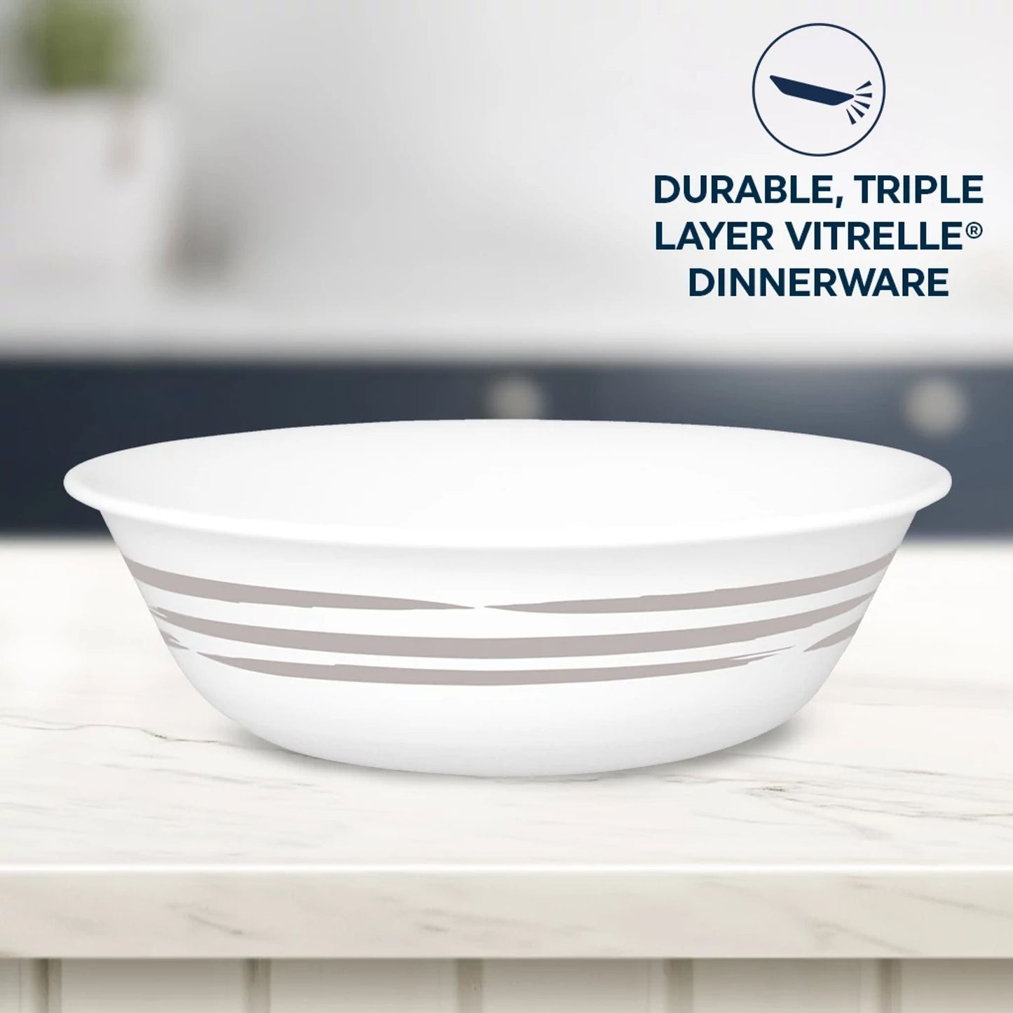 Corelle® Brushed Silver 18-ounce Cereal Bowl