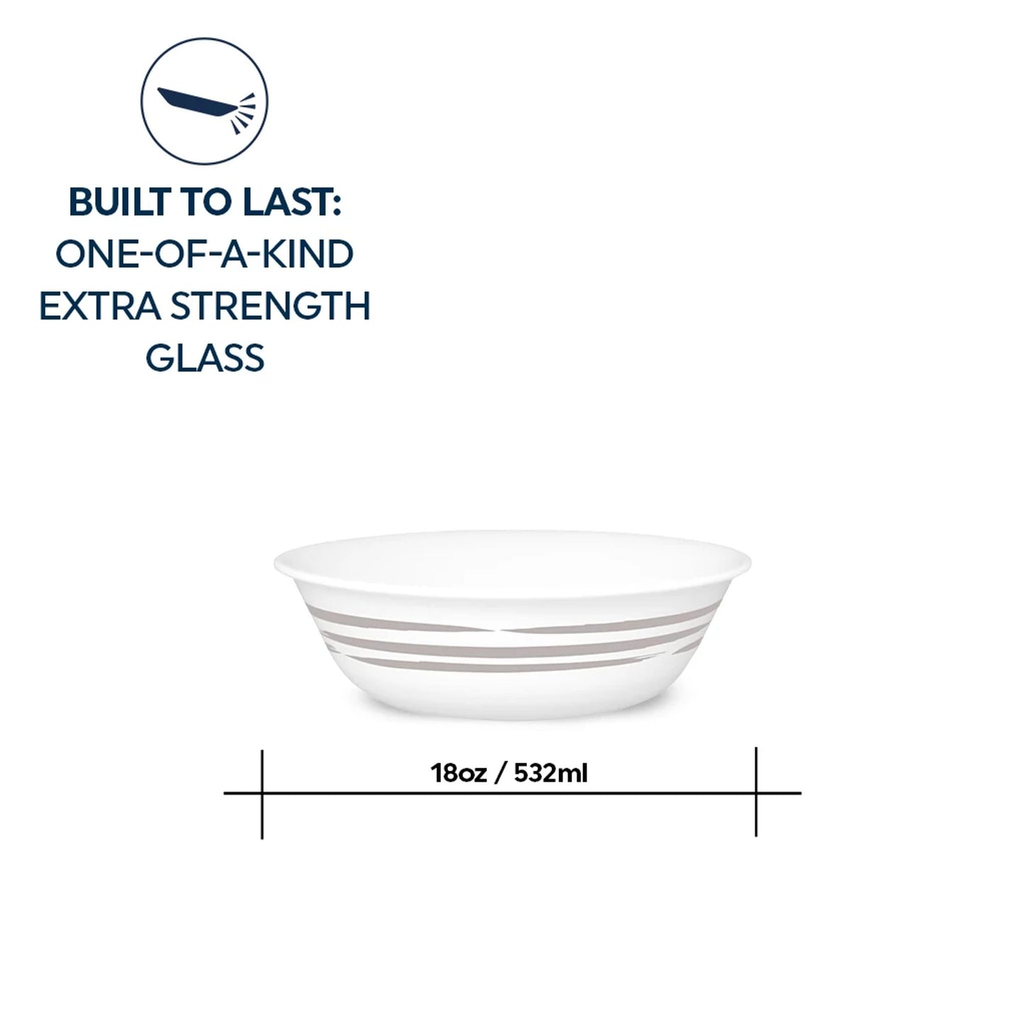 Corelle® Brushed Silver 18-ounce Cereal Bowl