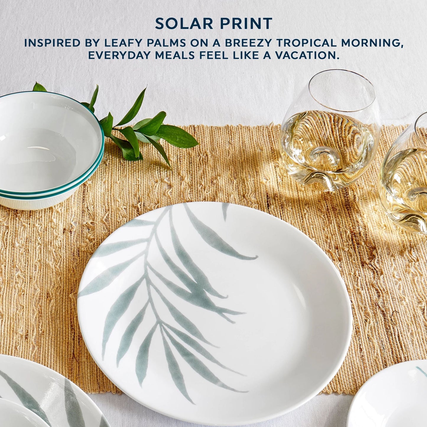 Corelle® Solar Print 18-piece Dinnerware Set, Service for 6, EXCLUSIVE