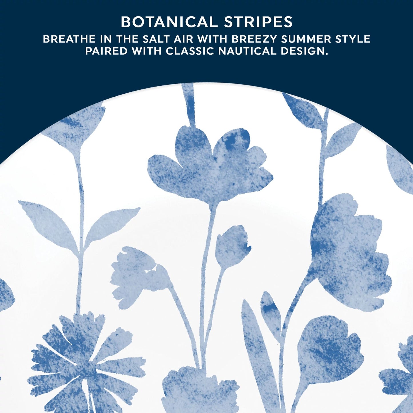 Corelle® Botanical Stripes 8.5 Salad Plate, Floral