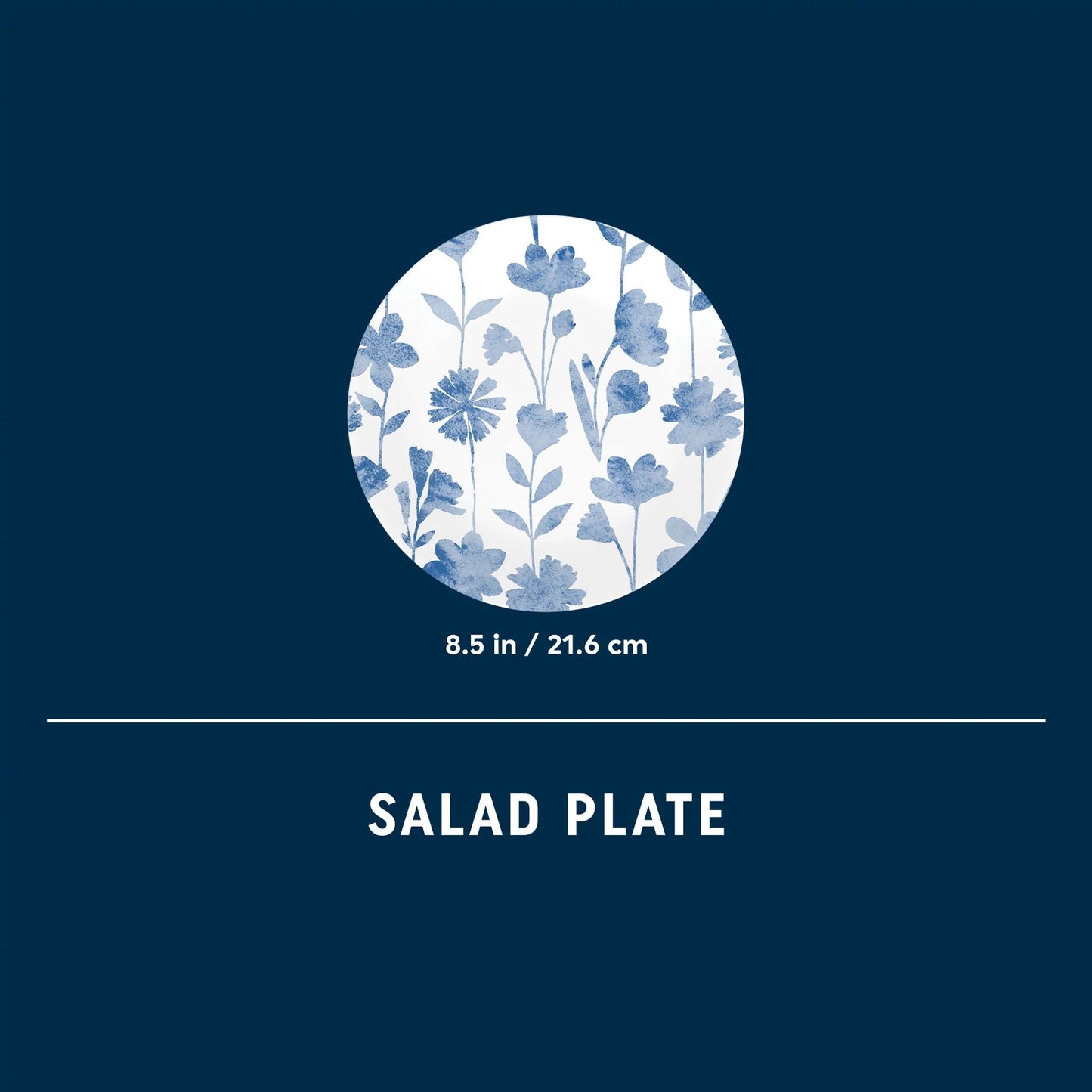 Corelle® Botanical Stripes 8.5 Salad Plate, Floral