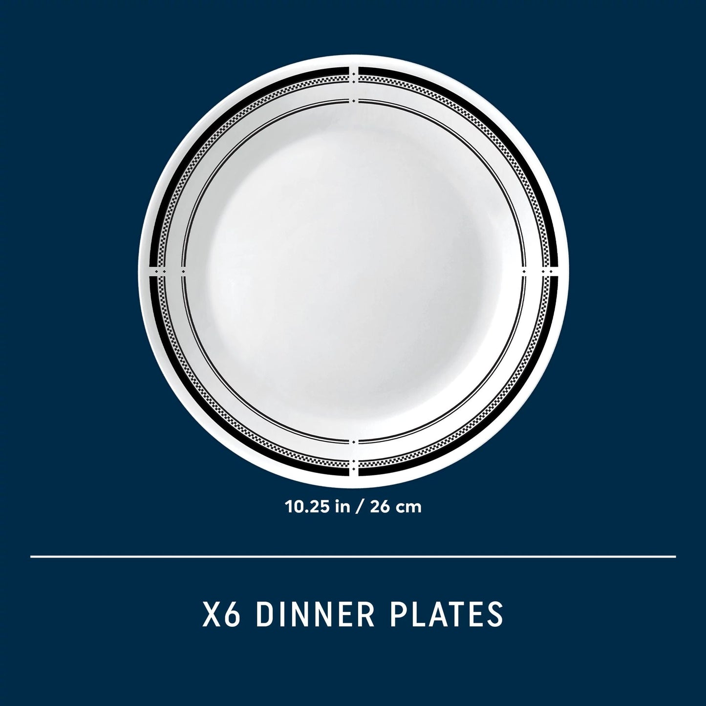 Corelle® Brasserie 10.25 Dinner Plates, 6-pack