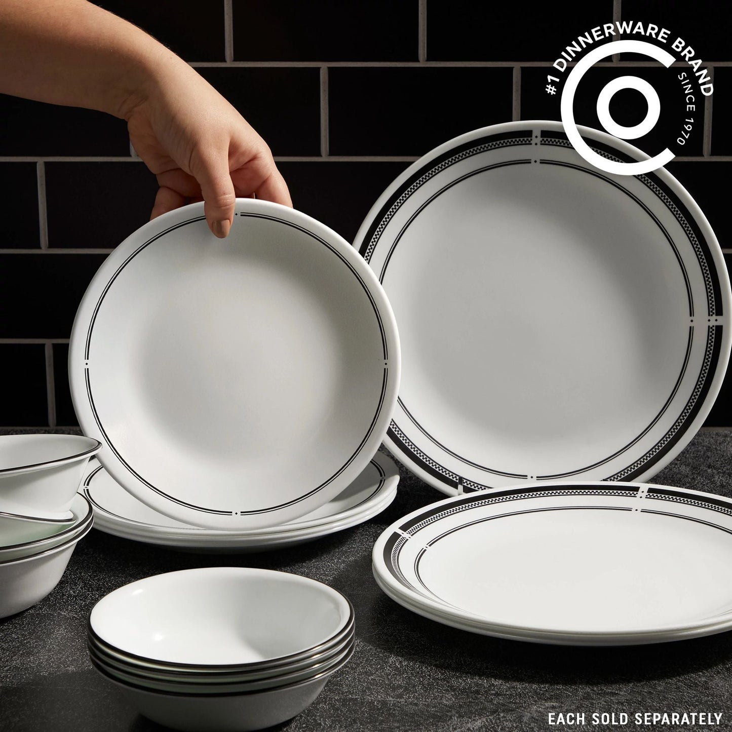 Corelle® Brasserie 8.5 Salad Plate, 6-pack