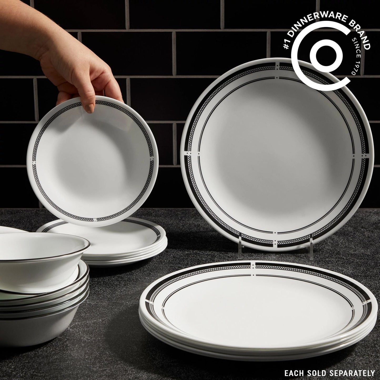 Corelle® Brasserie 6.75 Appetizer Plate, 6-pack