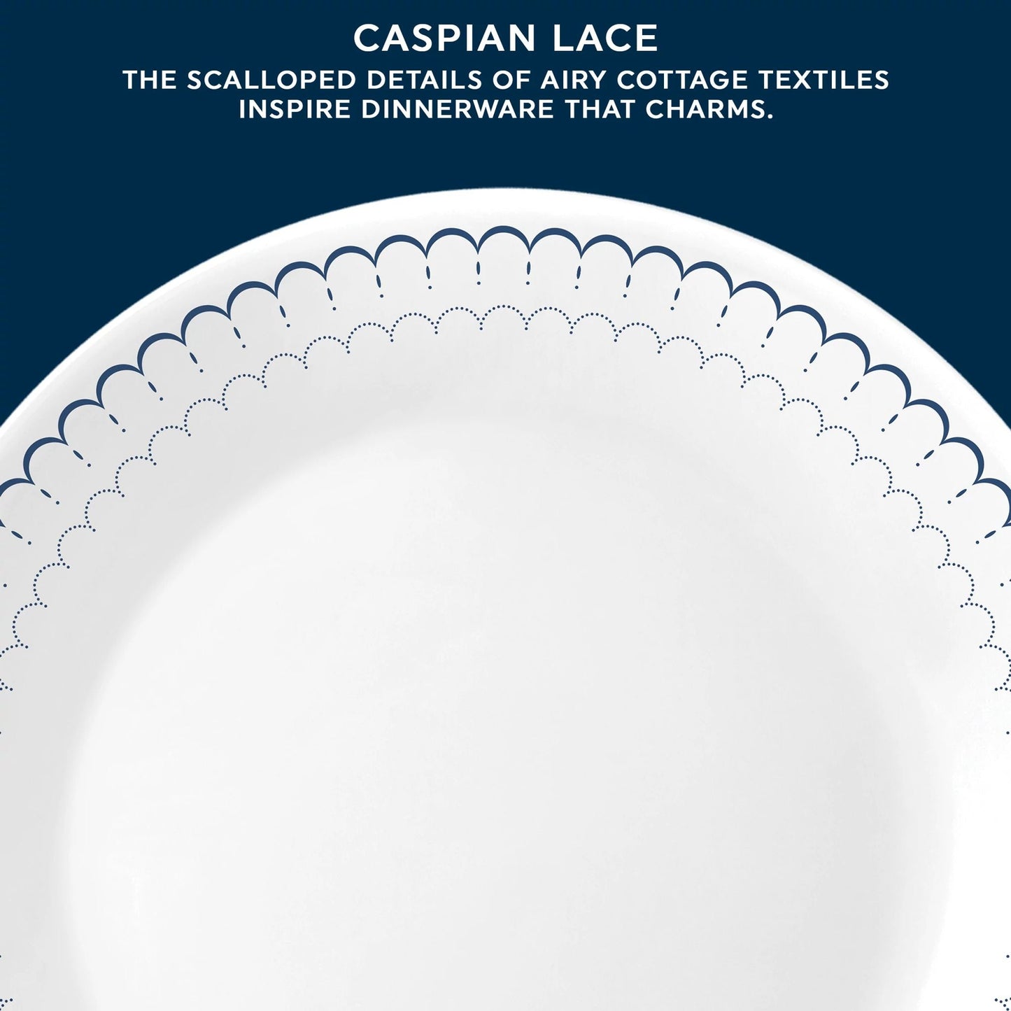 Corelle® Caspian Lace 18-piece Dinnerware Set, Service for 6