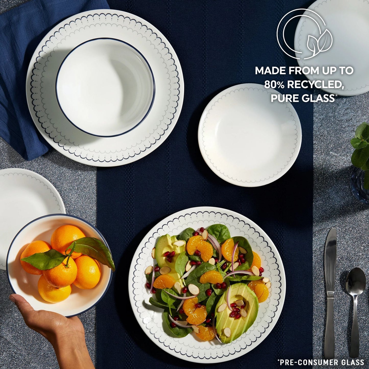 Corelle® Caspian Lace 18-piece Dinnerware Set, Service for 6