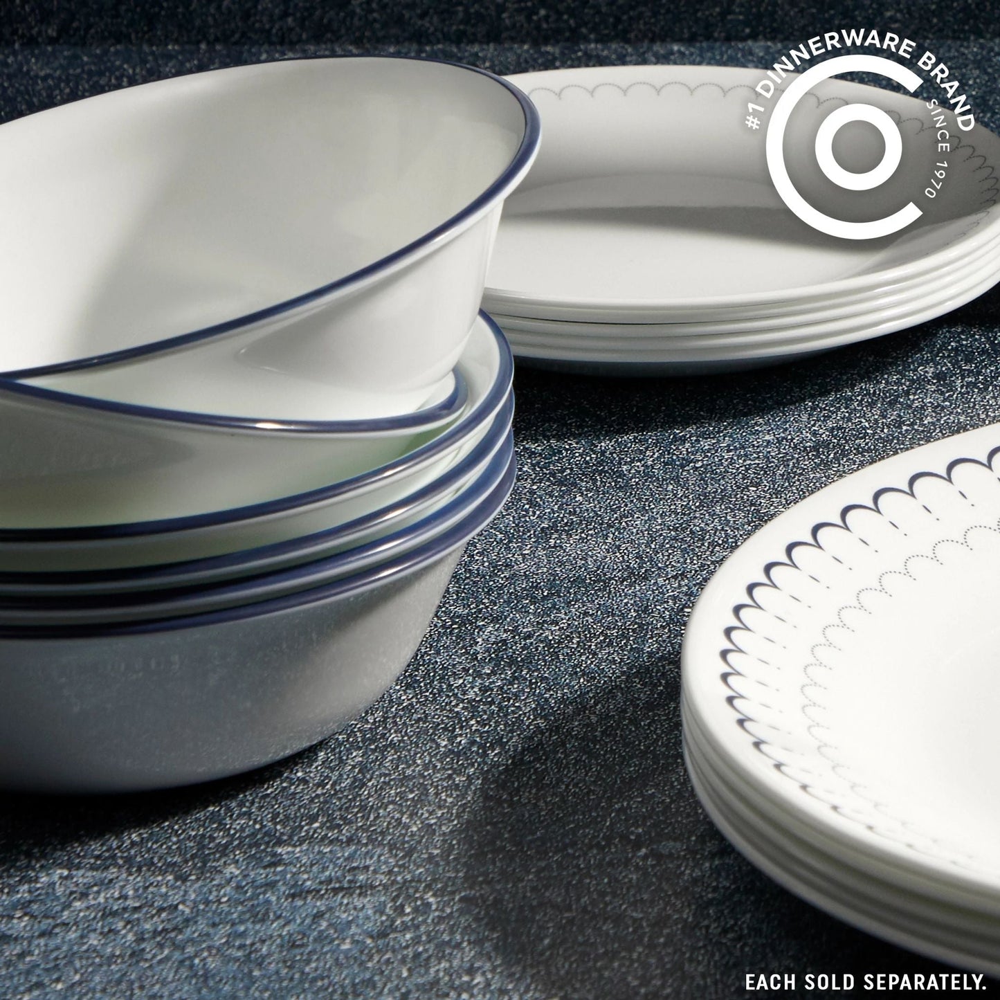 Corelle® Caspian Lace 18-ounce Cereal Bowl