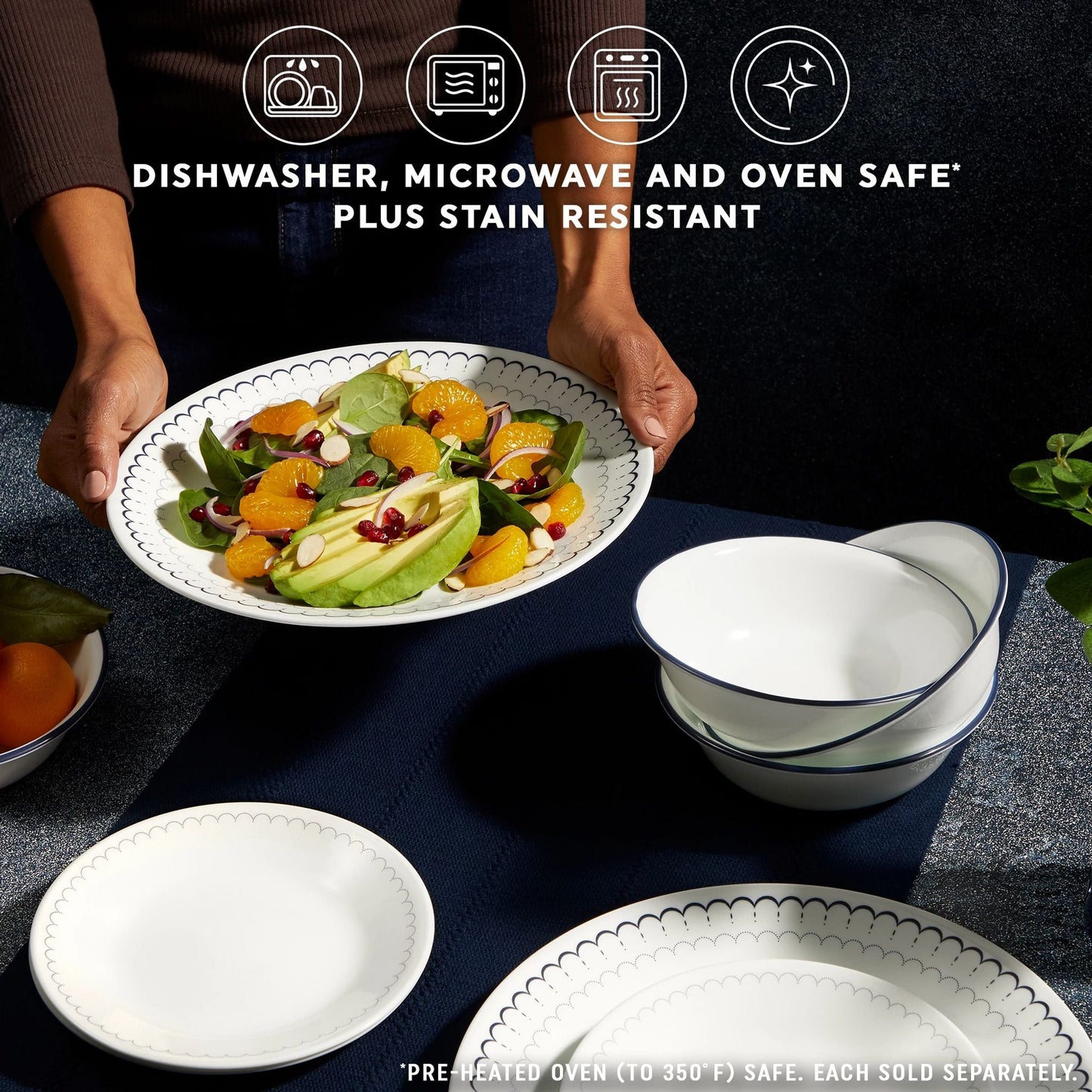 Corelle® Caspian Lace 6.75 Appetizer Plate, 6-pack