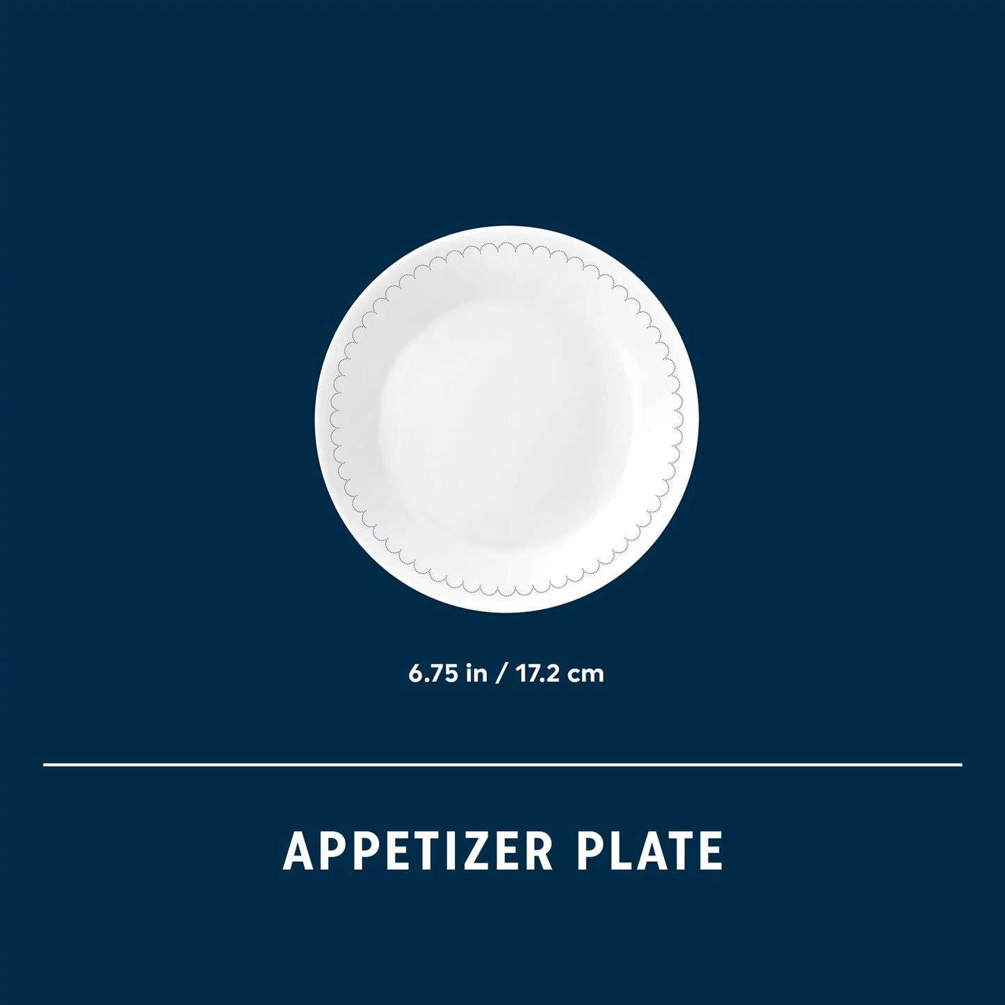 Corelle® Caspian Lace 6.75 Appetizer Plate, 6-pack