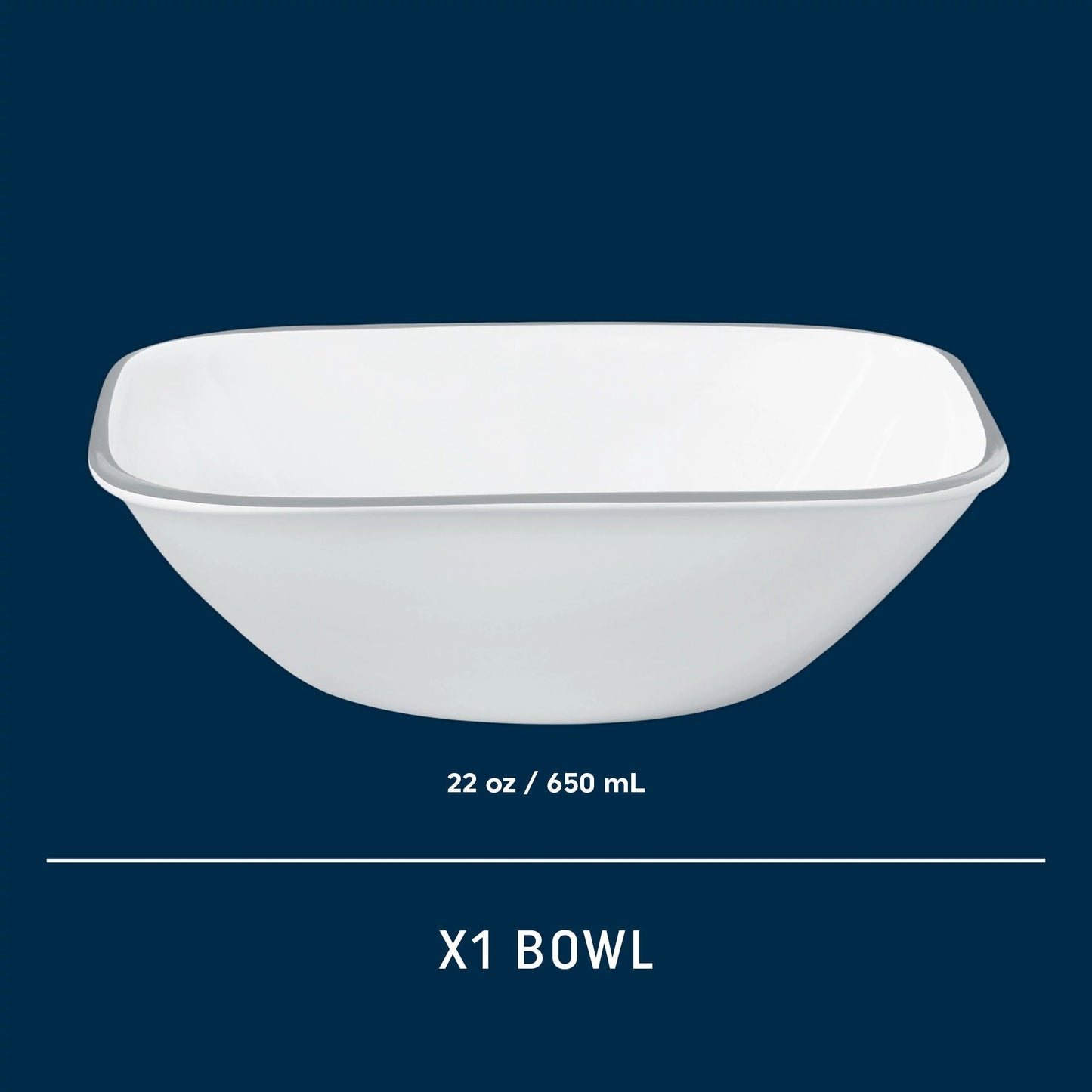 Corelle® Square Amalie 22-ounce Cereal Bowl