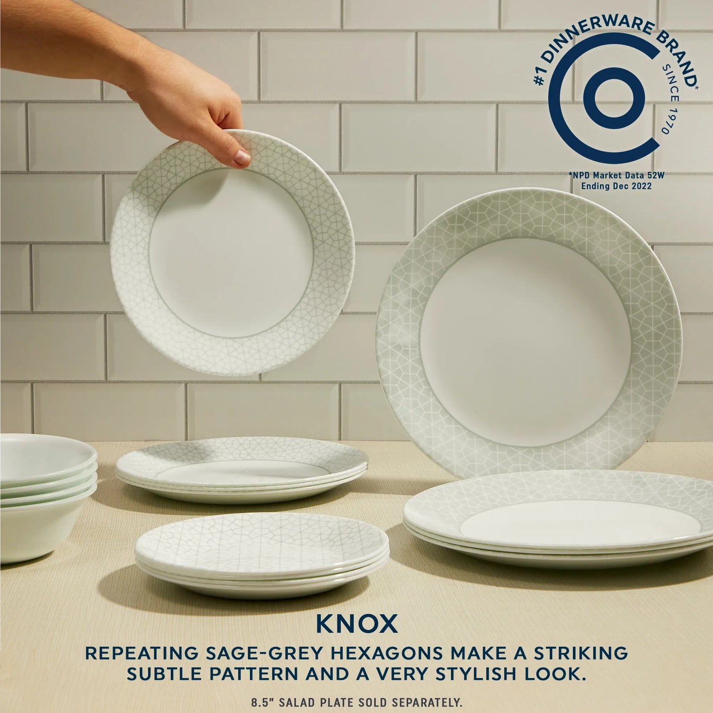 Corelle® Knox 12-piece Dinnerware Set, Service for 4