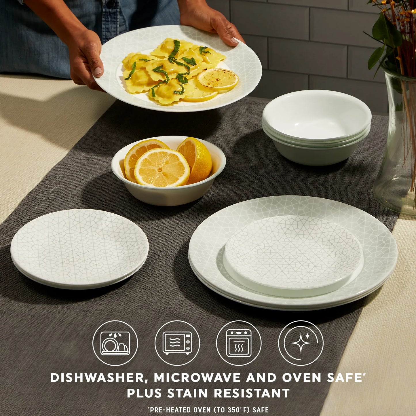 Corelle® Knox 12-piece Dinnerware Set, Service for 4