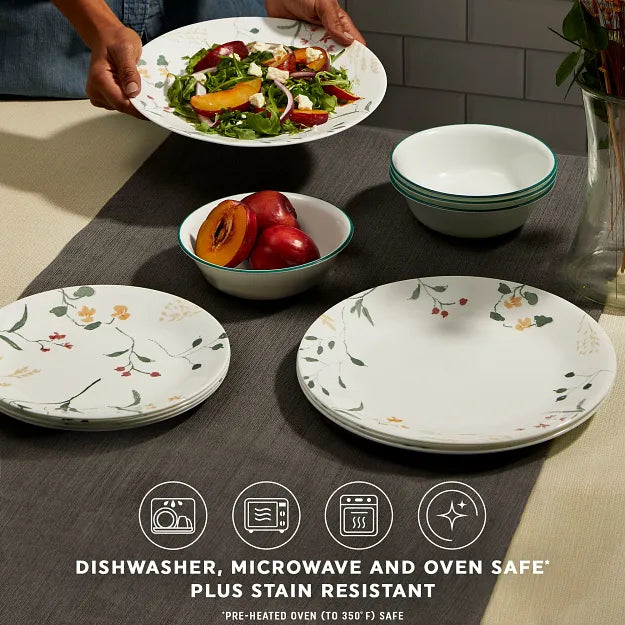 Corelle® Wildflower Scatter 12-piece Set, Service for 4