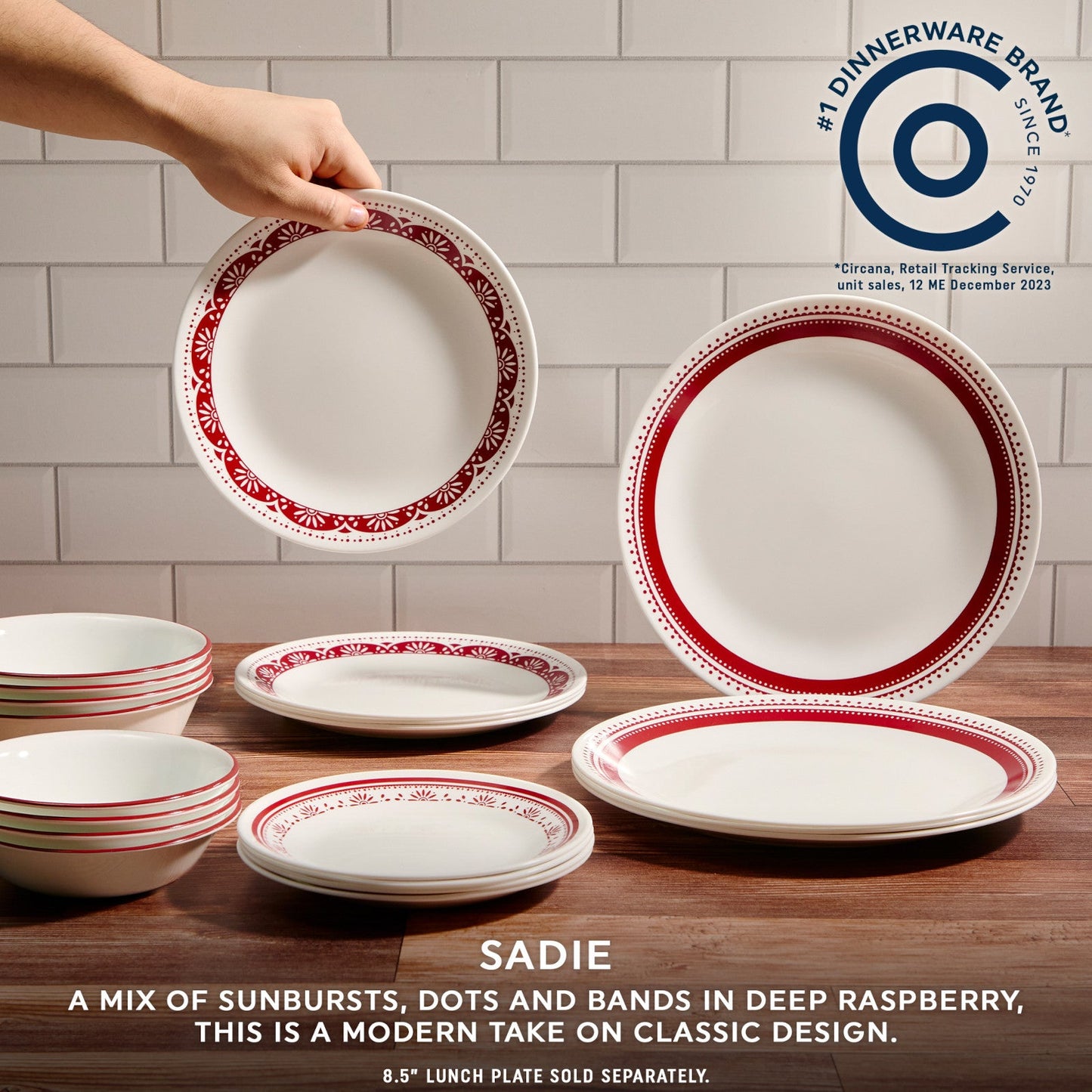 Corelle® Sadie 18-piece Dinnerware Set, Service for 6