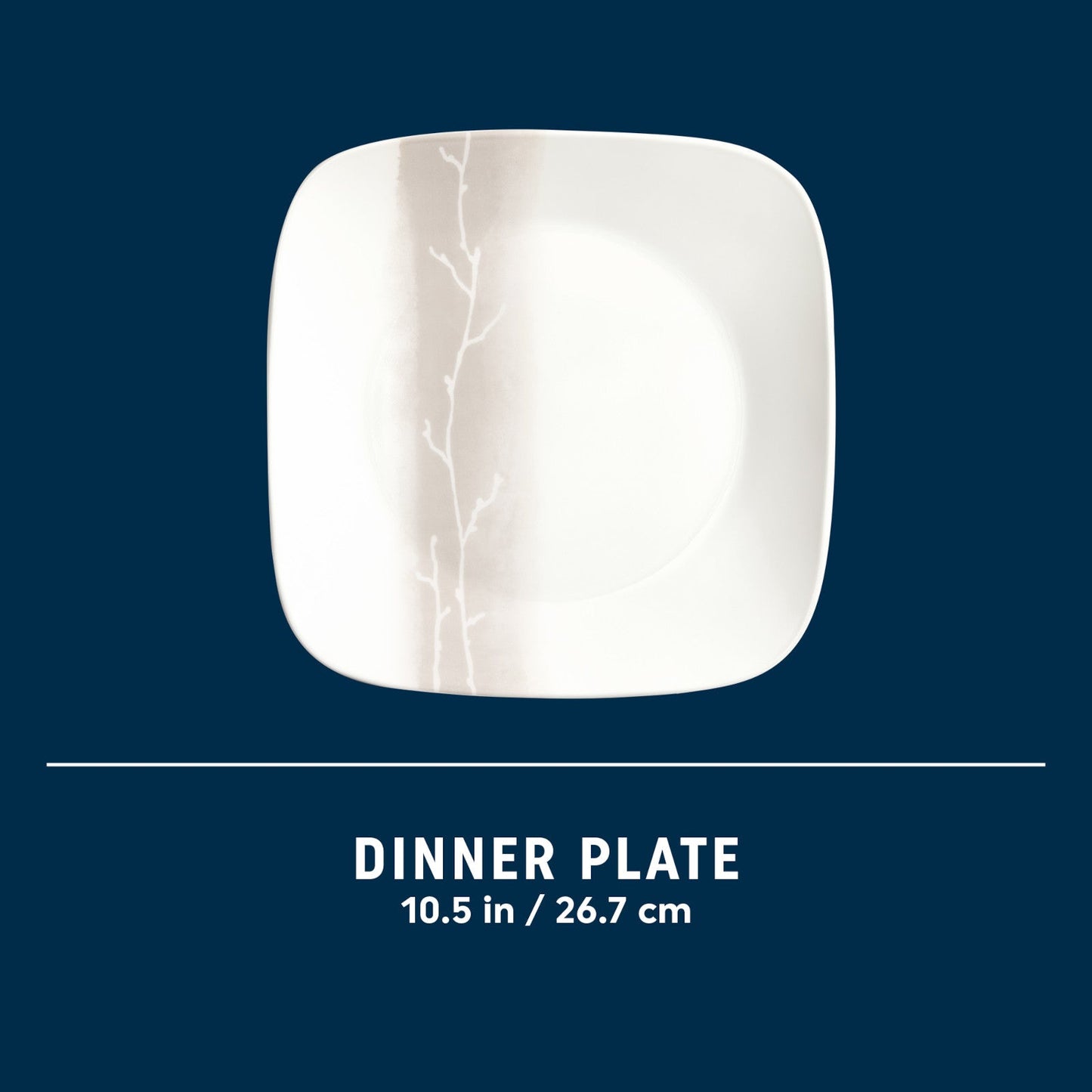 Corelle® Square Wandering Grove 10.5 Dinner Plate