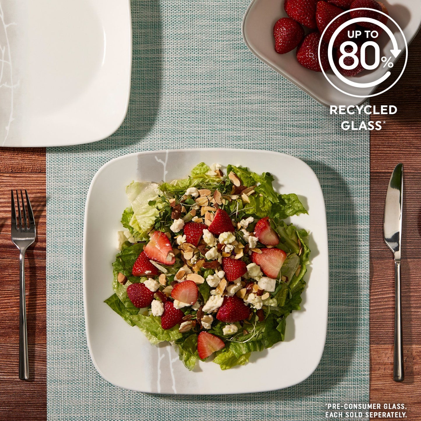 Corelle® Square Wandering Grove 9 Salad Plate