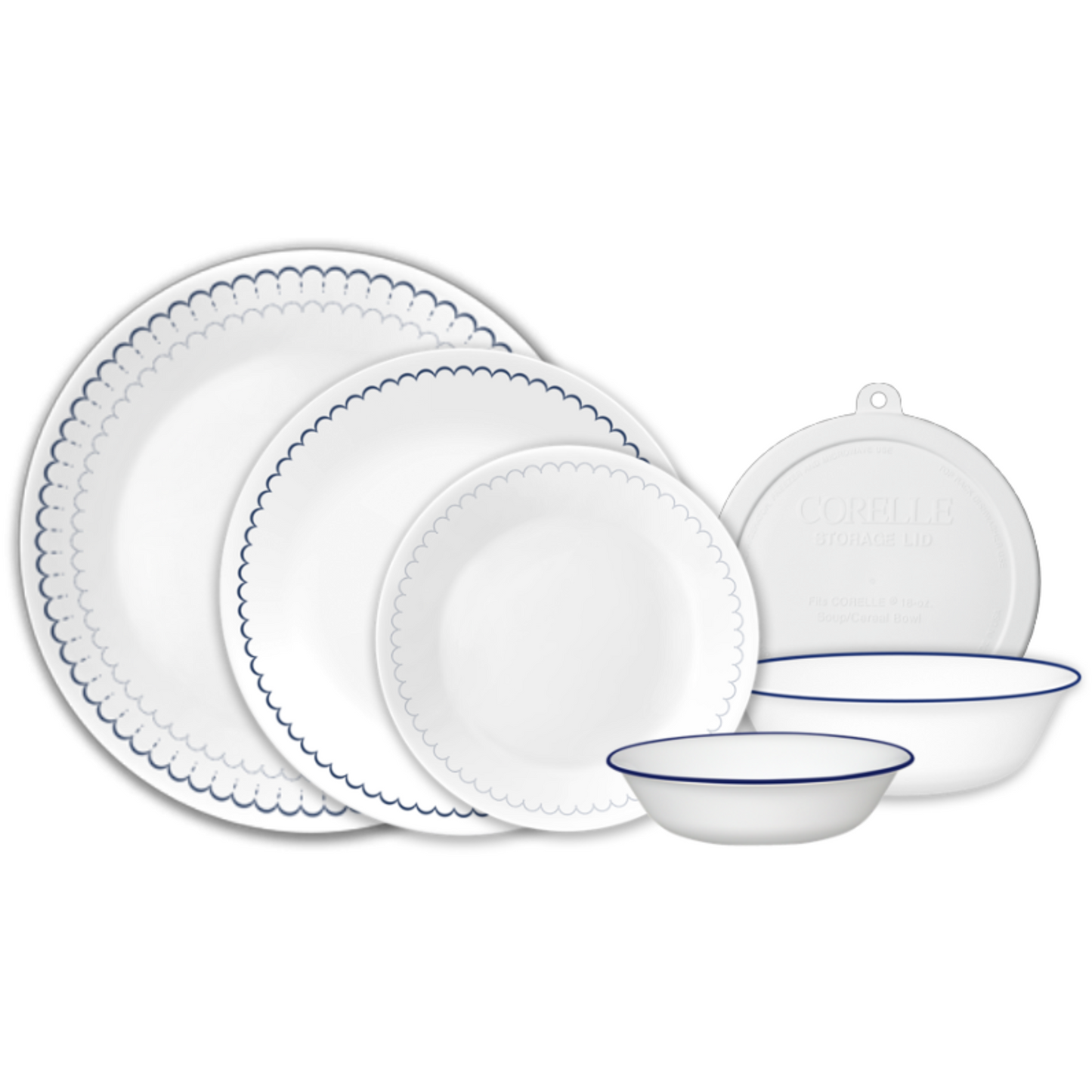 Corelle® Caspian Lace 66-piece Dinnerware Set, Service for 12