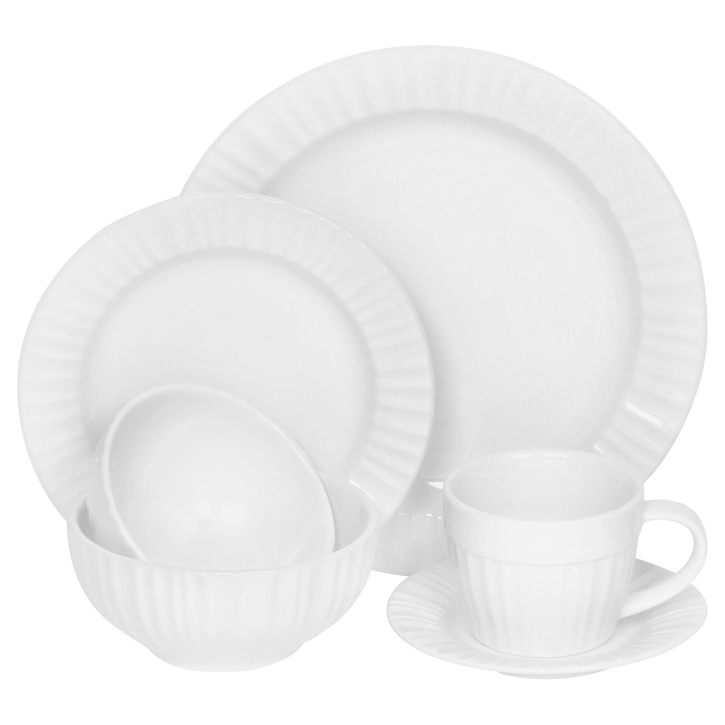 CorningWare® French White® 6-piece Dinnerware Set , Service for 1