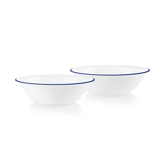 Corelle® Brilliant Blue Banded 1-quart Serving Bowls, 2-pack