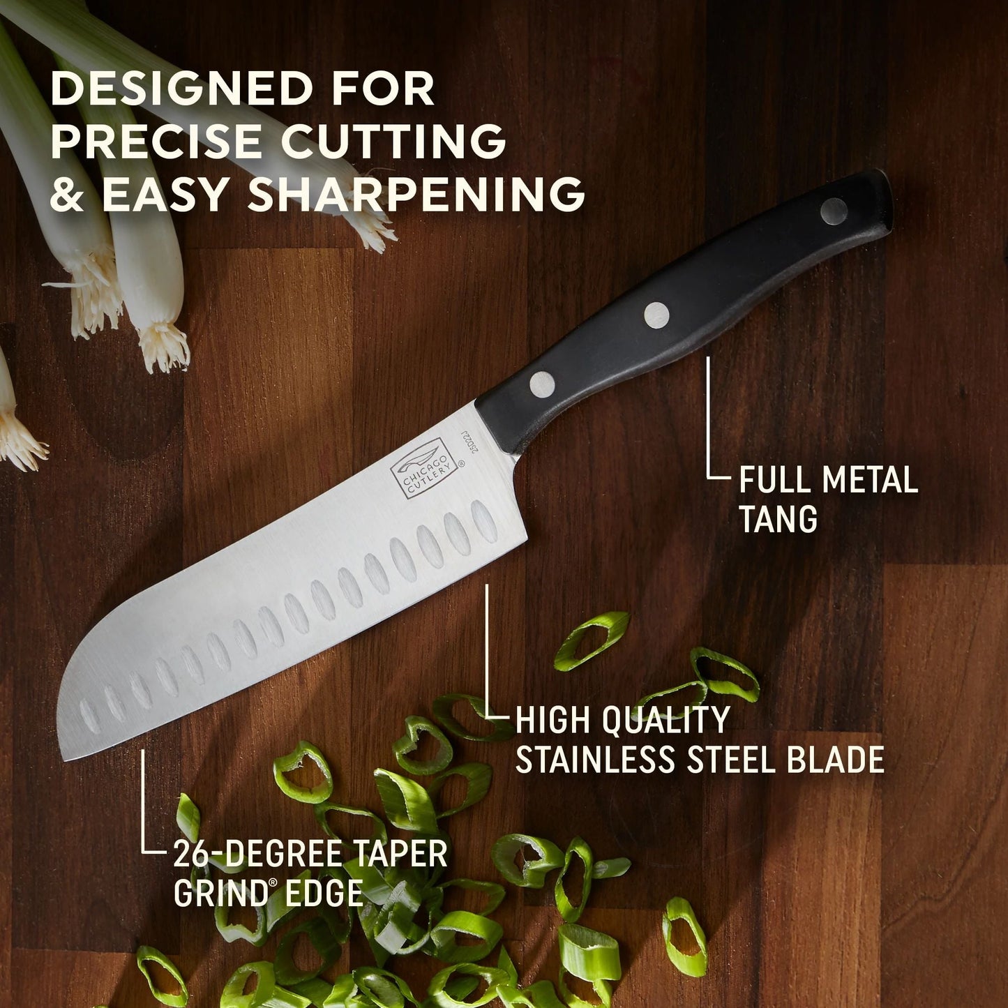 Chicago Cutlery® Ellsworth 2-piece Santoku Knife