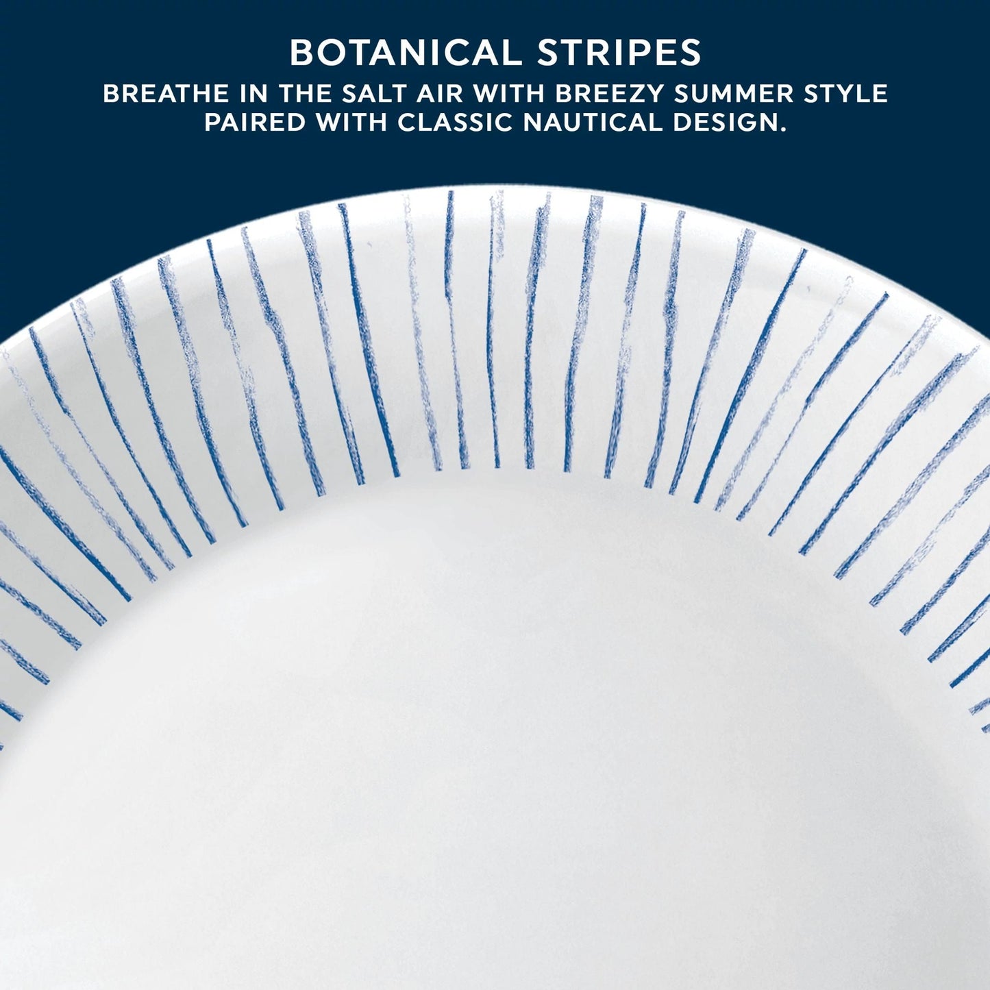 Corelle® Botanical Stripes 10.25 Dinner Plate, 6 pack