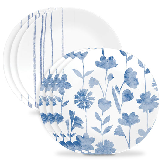 Corelle® Botanical Stripes 8.5 Salad Plates, 6 Pack