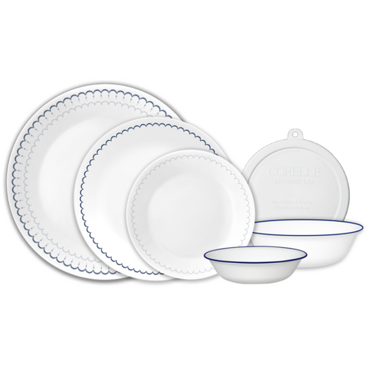 Corelle® Caspian Lace 66-piece Dinnerware Set, Service for 12